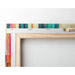 Abstract Painting – Chromatic Urban Fusion | Colorful Wall Poster with Vertical Shapes and Stylized Architecture