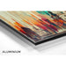 Abstract Painting – Chromatic Urban Fusion | Colorful Wall Poster with Vertical Shapes and Stylized Architecture