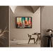 Abstract Painting – Chromatic Urban Fusion | Colorful Wall Poster with Vertical Shapes and Stylized Architecture