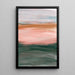 Abstract Painting – Misty Horizon | Wall Poster Minimalist Landscape in Muted Tones