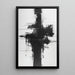 Cuadro abstracto en blanco y negro – Impulso abstracto | Póster minimalista enérgico