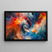 Cuadro abstracto – Remolino cromático | Póster mural con colores dinámicos y movimientos giratorios