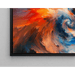 Cuadro abstracto – Remolino cromático | Póster mural con colores dinámicos y movimientos giratorios