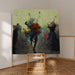 Abstract Painting – Waltz of Petals | Poetic Wall Poster with Floral Colors and Dancing Movements