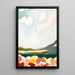 Painting Coloré – Douceur de Collines | Poster Abstraite Paysage Pastel | Déco Apaisante pour Salon, Chambre ou Entrée