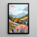 Cuadro Colorido – Colinas pastel y bosques estilizados | Póster abstracto tonos tierra y paisaje minimalista
