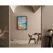 Cuadro Colorido – Olas Pastel | Póster Bord de Mar Tonos Suaves | Decoración Relajante para Salón, Dormitorio o Casa de Vacaciones