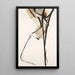 Cuadro decorativo – Líneas y equilibrios | Póster abstracto minimalista beige y negro
