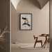 Abstract Energy Design – Dynamic Poster in Black, White, and Beige | Modern Artistic Poster for Contemporary Interior