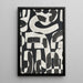 Abstract Curves Design – Modern Black and White Geometric Poster | Elegant Minimalist Poster for Living Room or Office