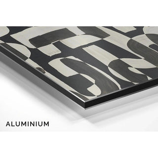 Tableau Design – Courbes Abstraites | Poster Noir et Blanc Géométrique Moderne | Affiche Minimaliste Élégante pour Salon ou Bureau