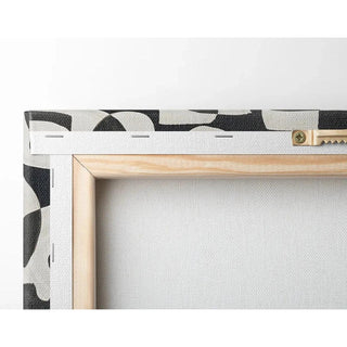 Tableau Design – Courbes Abstraites | Poster Noir et Blanc Géométrique Moderne | Affiche Minimaliste Élégante pour Salon ou Bureau