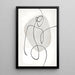 Cuadro Diseño en Blanco y Negro – Esencia Femenina | Poster Abstracto Minimalista Elegante