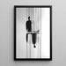 Diseño de Cuadro – Reflejos Enigmáticos | Póster Abstracto en Blanco y Negro Minimalista