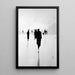 Diseño de Cuadro – Siluetas Urbanas | Póster en Blanco y Negro Minimalista Contemporáneo | Póster Elegante para Interiores Modernos