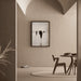 Diseño de Cuadro – Siluetas Urbanas | Póster en Blanco y Negro Minimalista Contemporáneo | Póster Elegante para Interiores Modernos