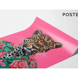 Tableau Léopard - Style Tropical et Pop Art
