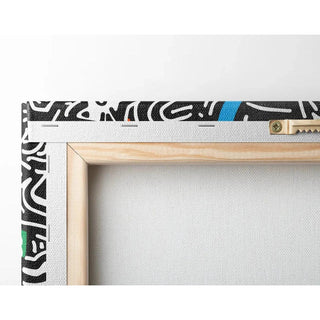 Tableau Pop Art – Chats Stylisés | Affiche Urbaine Colorée Style Keith Haring | Poster Graphique et Ludique pour Déco Contemporaine