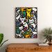 Cuadro Pop Art – Danza de los Felinos | Póster Colorido de Gatos Estilizados