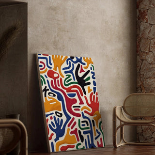 Tableau Pop Art - Mouvement des Mains | Reproduction Tableau Décoration murale affiche copie