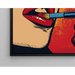 Pop Art Painting – Lipstick | Colorful Glamour Poster in Lichtenstein Style