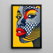 Pop Art Painting – Pop Face | Colorful Graphic Poster in Lichtenstein Style