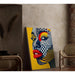 Pop Art Painting – Pop Face | Colorful Graphic Poster in Lichtenstein Style