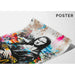 Street Art Poster – The Urban Mona Lisa | Graffiti Pop and Colorful Poster of Mona Lisa