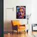 Street Art Poster – Modern Einstein Mosaic | Colorful Typographic Portrait Poster