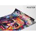 Street Art Poster – Modern Einstein Mosaic | Colorful Typographic Portrait Poster