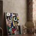 Cuadro Street Art – Rostro Fracturado | Póster Abstracto Urbano Multicolor | Póster Moderno de Arte Contemporáneo Expresivo