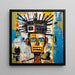 Street Art Painting – Mechanical Face of the Street | Pop Art Style Wall Poster Basquiat