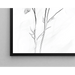 Diseño de cuadro en blanco y negro – Évanescence Florale | Póster minimalista botánico elegante
