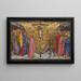 La Crucifixión - Taddeo di Bartolo — cuadro enmarcado en la pared