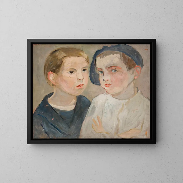 Frères - Tadeusz Makowski — cuadro enmarcado en la pared