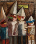 Carnaval de los niños con una bandera - Tadeusz Makowski — vista de la obra