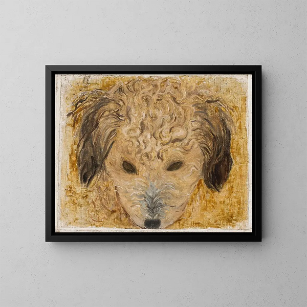Cabeza de perro - Tadeusz Makowski — cuadro enmarcado en la pared