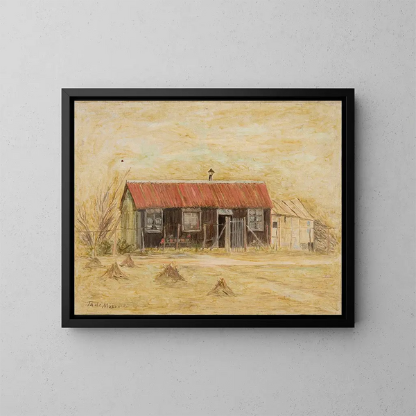 Maison - Tadeusz Makowski — cuadro enmarcado en la pared