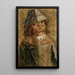 Niña con sombrero - Tadeusz Makowski — cuadro enmarcado en la pared