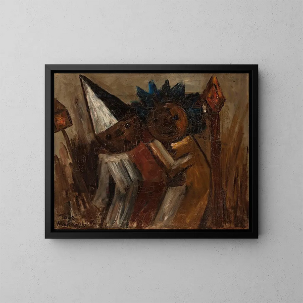 Jueves Gordo - Tadeusz Makowski — cuadro enmarcado en la pared
