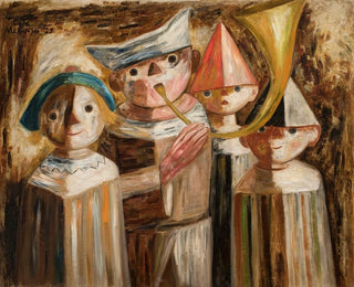 Tadeusz Makowski - Four children with a trumpet.webp