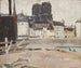 Paisaje con la catedral Notre-Dame - Tadeusz Makowski — vista de la obra