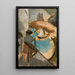 Landscape with a Sailboat - Tadeusz Makowski — framed artwork on a wall