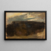 Paisaje con el sol atravesando - Tadeusz Makowski — cuadro enmarcado en la pared
