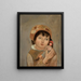Niña con una muñeca - Tadeusz Makowski — cuadro enmarcado en la pared