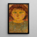 Little girl with bangs - Tadeusz Makowski — framed artwork on a wall