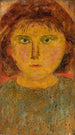 Little girl with bangs - Tadeusz Makowski — artwork view