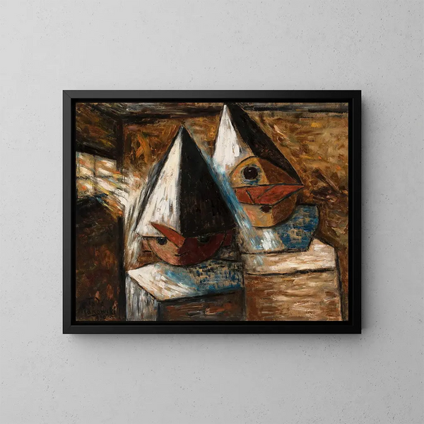 Mali pierroci - Tadeusz Makowski — cuadro enmarcado en la pared