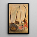 Still life with pipes - Tadeusz Makowski — framed artwork on a wall