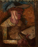 Máscara en la oscuridad - Tadeusz Makowski — vista de la obra